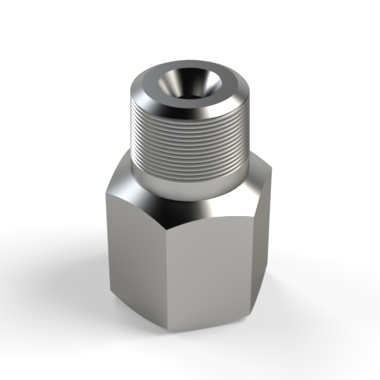 Model 67 - ¼” female x 1/8” male threaded 303 stainless steel adapter