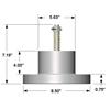 Model 166 P Dimensions