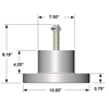 Model 166 Q Dimensions