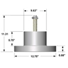 Model 166 R Dimensions