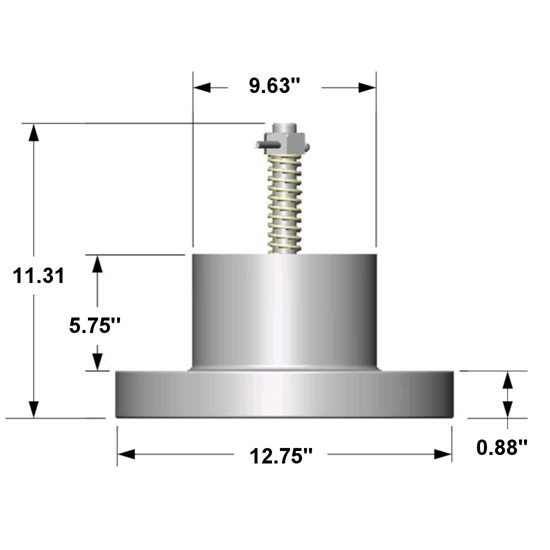 Model 166 R Dimensions