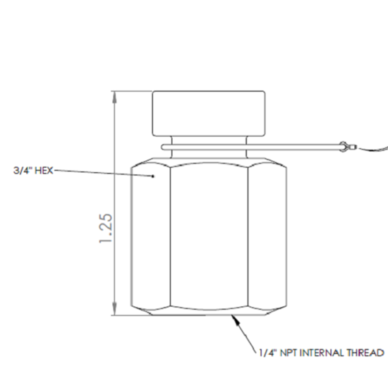 1/4" NPT Stainless Steel Pipe Plug