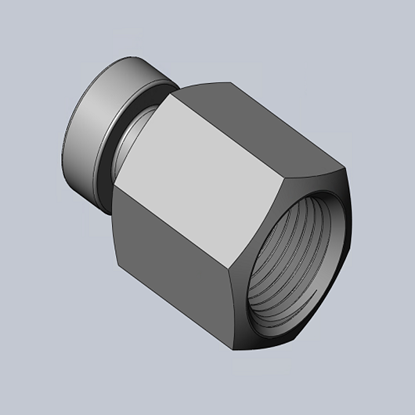 3/8" Pipe Cap with Chain Photo