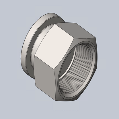 1.25" NPT Pipe Cap with Chain Photo