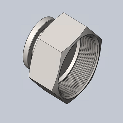2" NPT Pipe Cap with Chain Photo