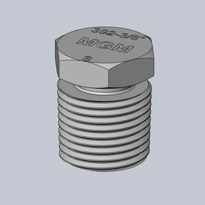 3/8" Pipe Plug with Chain