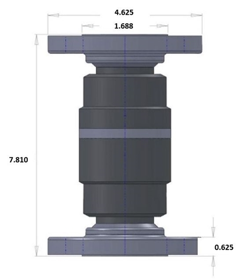 Model 514 E Dimensions